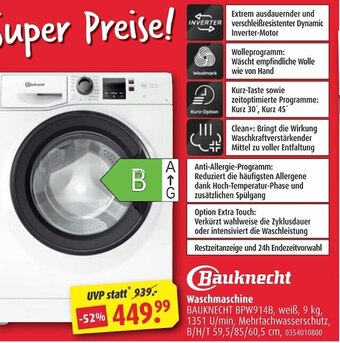 ROLLER Bauknecht waschmaschine Angebot