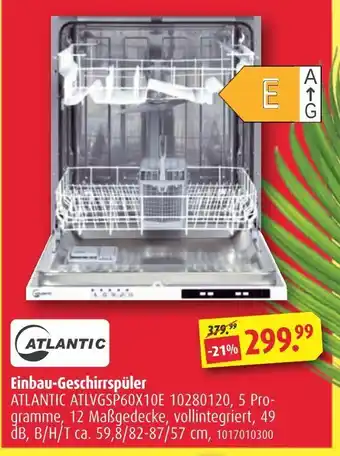 ROLLER Atlantic einbau-geschirrspüler Angebot