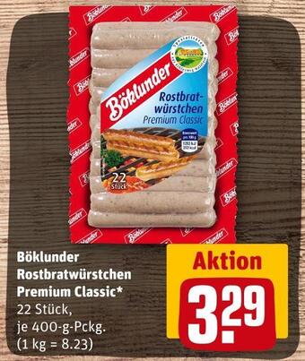 REWE Böklunder rostbratwürstchen premium classic Angebot