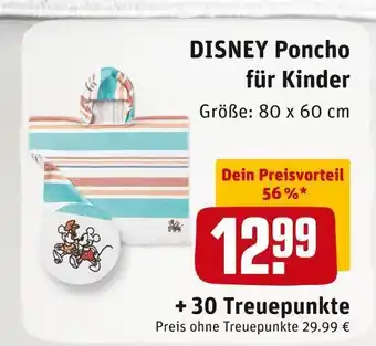 REWE Disney poncho für kinder Angebot