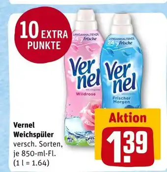 REWE Vernel weichspüler Angebot