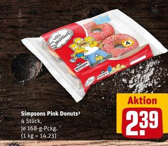 REWE Brot & mehr simpsons pink donuts Angebot