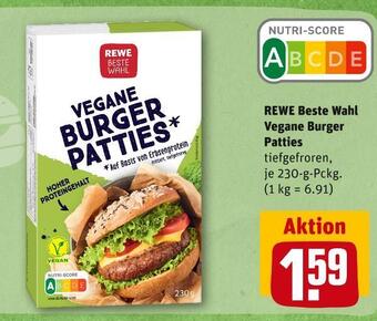REWE Rewe beste wahl vegane burger patties Angebot