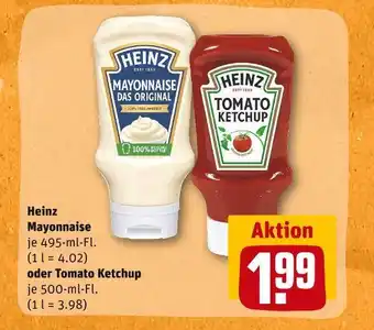 REWE Heinz mayonnaise oder tomato ketchup Angebot