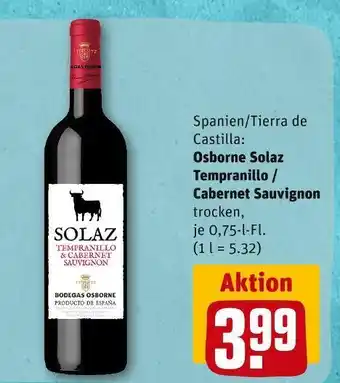 REWE Osborne solaz rotwein Angebot