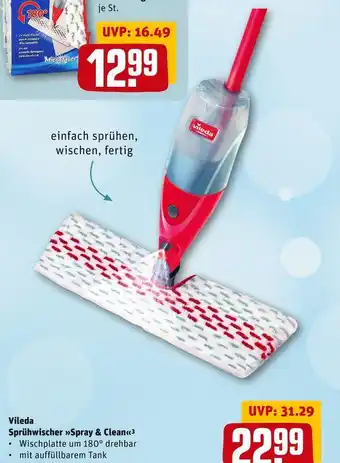 REWE Vileda sprühwischer spray & clean Angebot