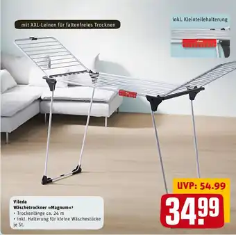 REWE Vileda wäschetrockner magnum Angebot