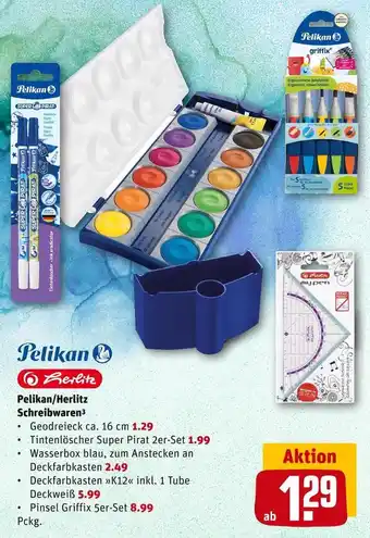 REWE Pelikan/herlitz schreibwaren Angebot