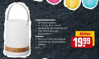 REWE Lampionlichterkette oder laterne Angebot