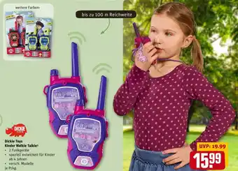 REWE Dickie toys kinder walkie talkie Angebot