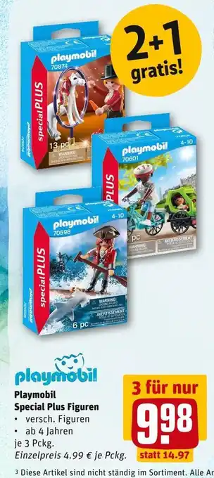 REWE Playmobil special plus figuren Angebot