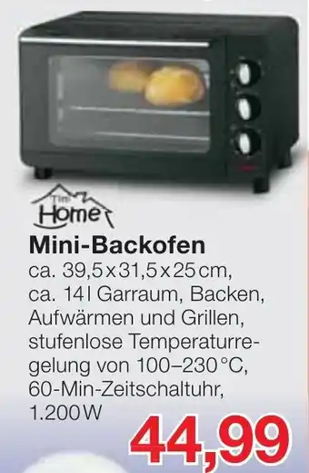 Jawoll Mini Backofen Angebot