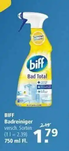 Multi Markt Biff Badreiniger 750ml Angebot