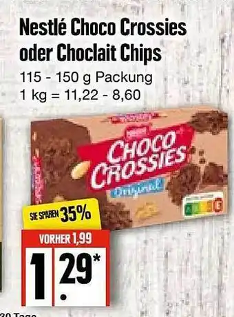 Edeka Frischemarkt Nestlé Choco Crossies Oder Choclait Chips Angebot