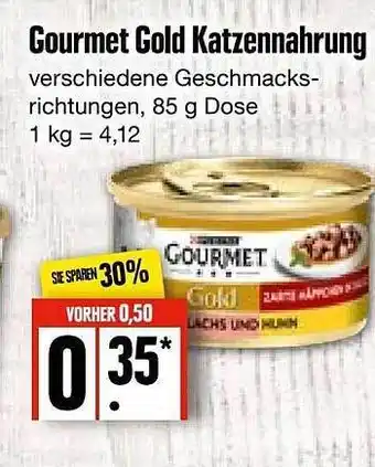 Edeka Frischemarkt Gourmet Gold Katzennahrung Angebot