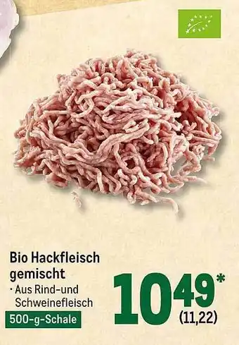 METRO Bio Hackfleisch Gemischt Angebot