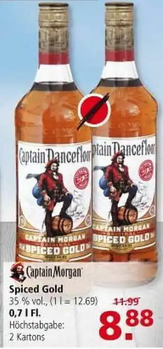 Multi Markt Captain Morgan Spiced Gold 0,7L Angebot