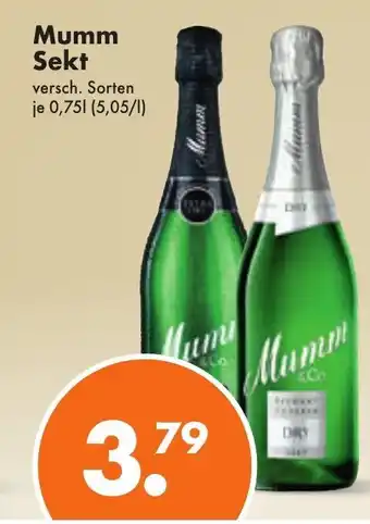 Trink und Spare Mumm Sekt 750ml Angebot