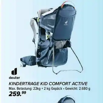 Hervis Deuter Kindertrage Kid Comfort Active Angebot