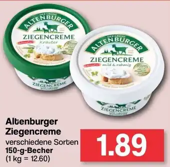 Famila Nord West Altenburger Ziegencreme 150-g-Becher Angebot