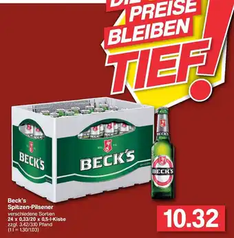 Famila Nord West Beck's Spitzen-Pilsener 24 x 0,33/20 x 0,5-l-Kiste Angebot