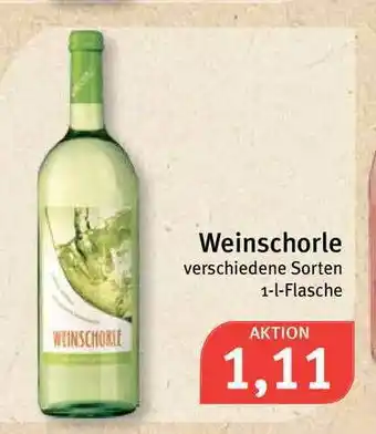 Feneberg Weinschorle 1L Angebot