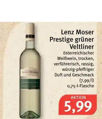 Feneberg Lenz Moser Prestige Grüner Veltliner 0,75L Angebot