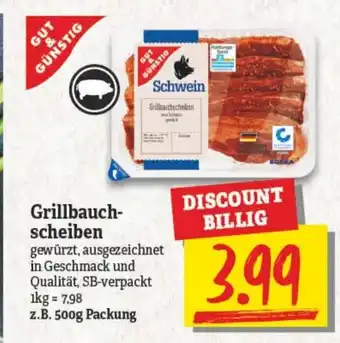 NP Discount Grillbauchscheiben 500g Angebot