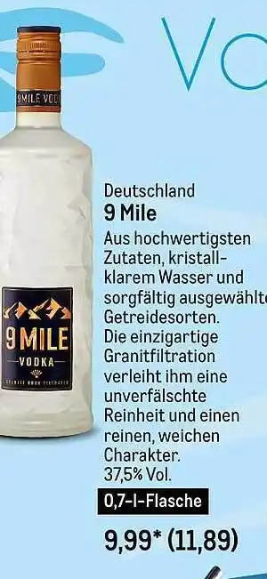 METRO Deutschland 9 Mile Angebot