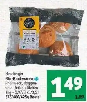 Marktkauf Herzberger Bio Backwaren 375/400/425g Beutel Angebot