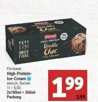 Marktkauf Ehrmann High Protein Ice Cream 2x180ml Angebot