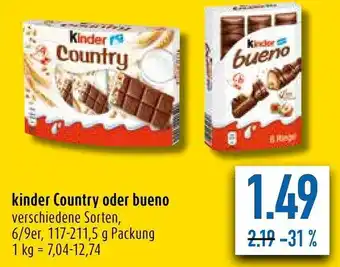 diska Kinder Country o. Bueno Angebot