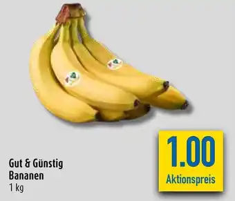 diska Gut & Gunstig Bananen 1kg Angebot