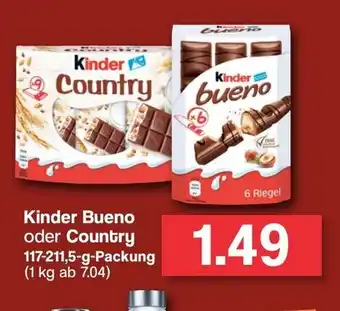 Famila Nord West Kinder Bueno oder Country 117-211,5-g-Packung Angebot