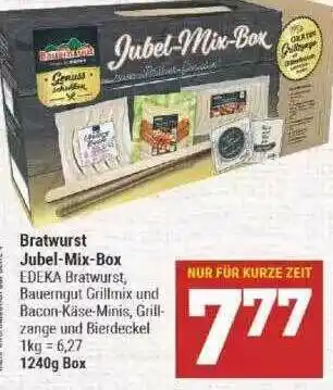 Marktkauf Bratwurst Jubel Mix Box 1240g Angebot