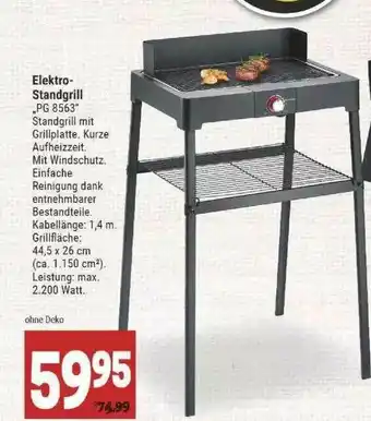 Marktkauf Elektro Standgrill ,,pg 8563 Angebot