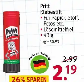 Rossmann Pritt klebestift Angebot