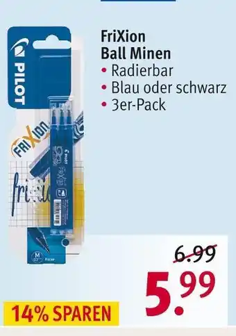 Rossmann Frixion ball minen Angebot