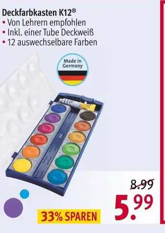 Rossmann Deckfarbkasten k12 Angebot