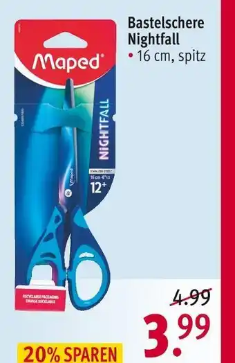 Rossmann Maped bastelschere nightfall Angebot