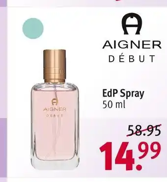 Rossmann Aigner edp spray debut Angebot