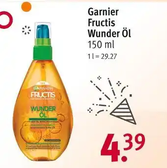 Rossmann Garnier fructis wunder öl Angebot