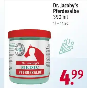 Rossmann Dr. jacoby’s pferdesalbe Angebot