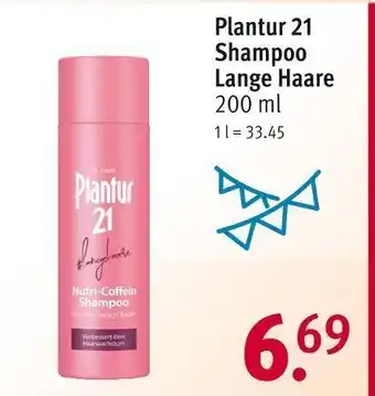 Rossmann Plantur 21 shampoo Angebot