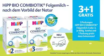 Rossmann Hipp bio combiotik folgemilch 3+1 gratis Angebot
