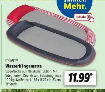 Lidl Crivit wasserhängematte Angebot