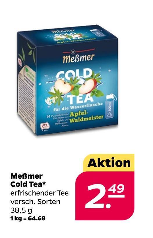 Meßmer cold tea Angebot bei NETTO