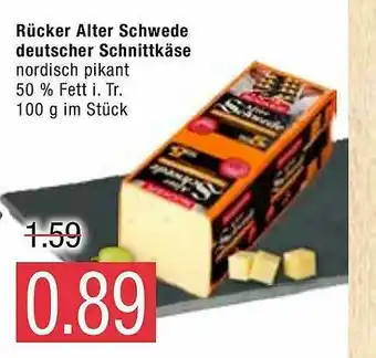 Marktkauf Rücker Alter Schwede Deutscher Schnittkäse Angebot