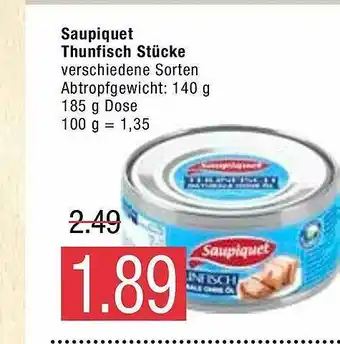 Marktkauf Saupiquet Thunfisch Stucke 185g Angebot