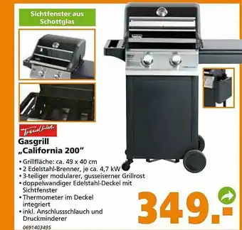 Globus Baumarkt Trend Line Gasgrill „California 200” Angebot